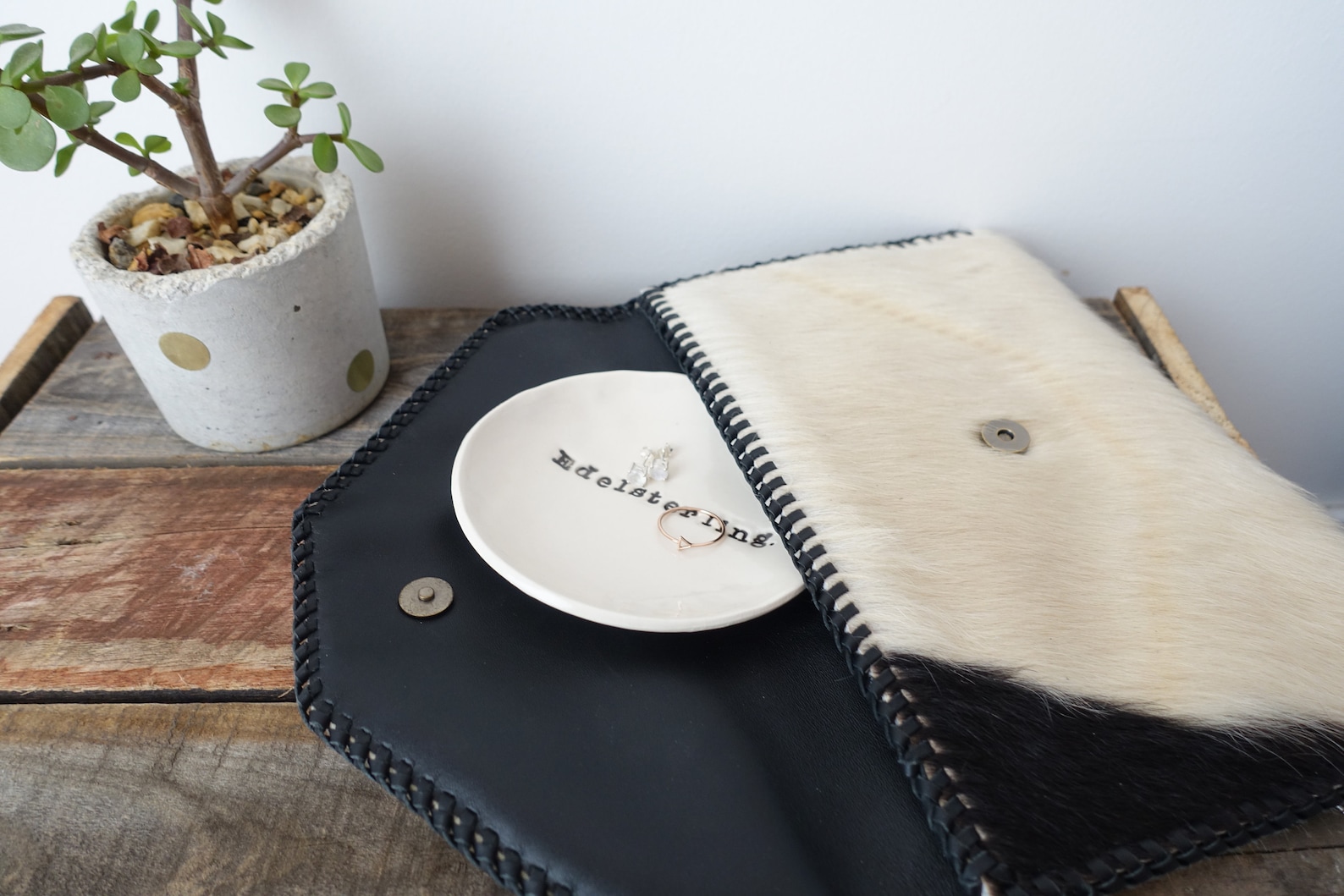 Cowhide Clutch Hair on Hide Clutch Purse Wallet Travel Etsy