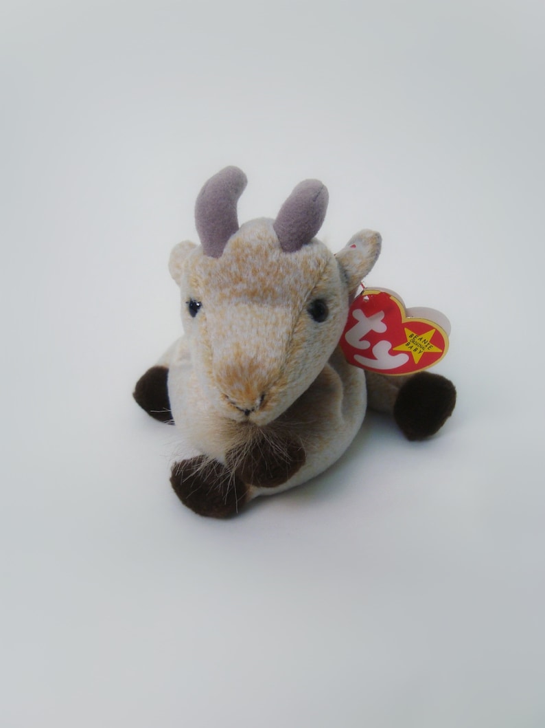 Ty Goatee Beanie Baby, Goatee Goat Beanie Baby, Retired 1998