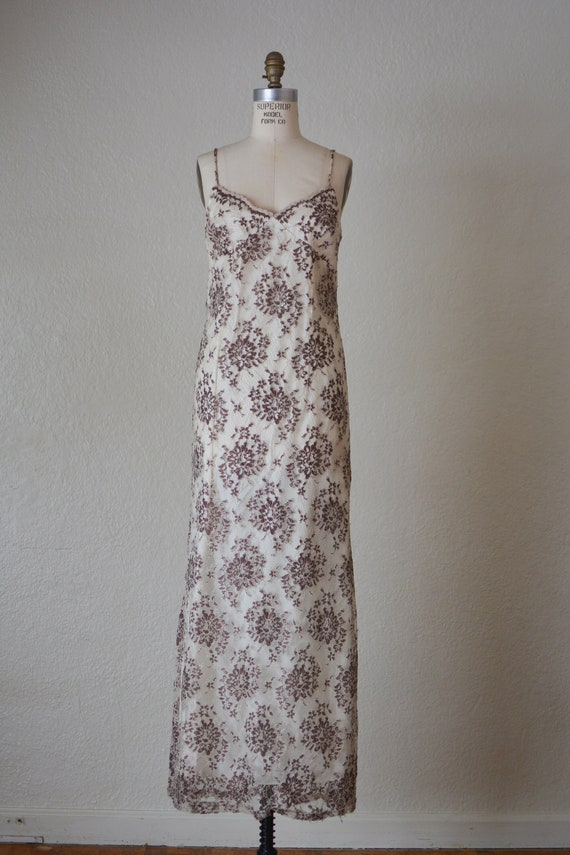 Vintage slip dress 1990's laces romantic size sma… - image 1