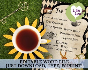 mad hatter theme party decor your wonderland story tea menu items similar to alice in theme baby shower in mad hatter theme party decor your wonderland story tea menu items similar to alice in theme baby shower in