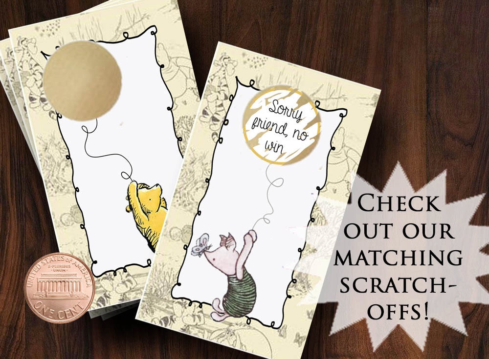 Printable Game Winnie the Pooh - What's in your purse Baby Shower Game –  DianaMariaStudio