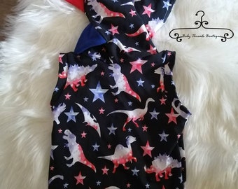 2T hooded tank dinosaur spikes 4th of July