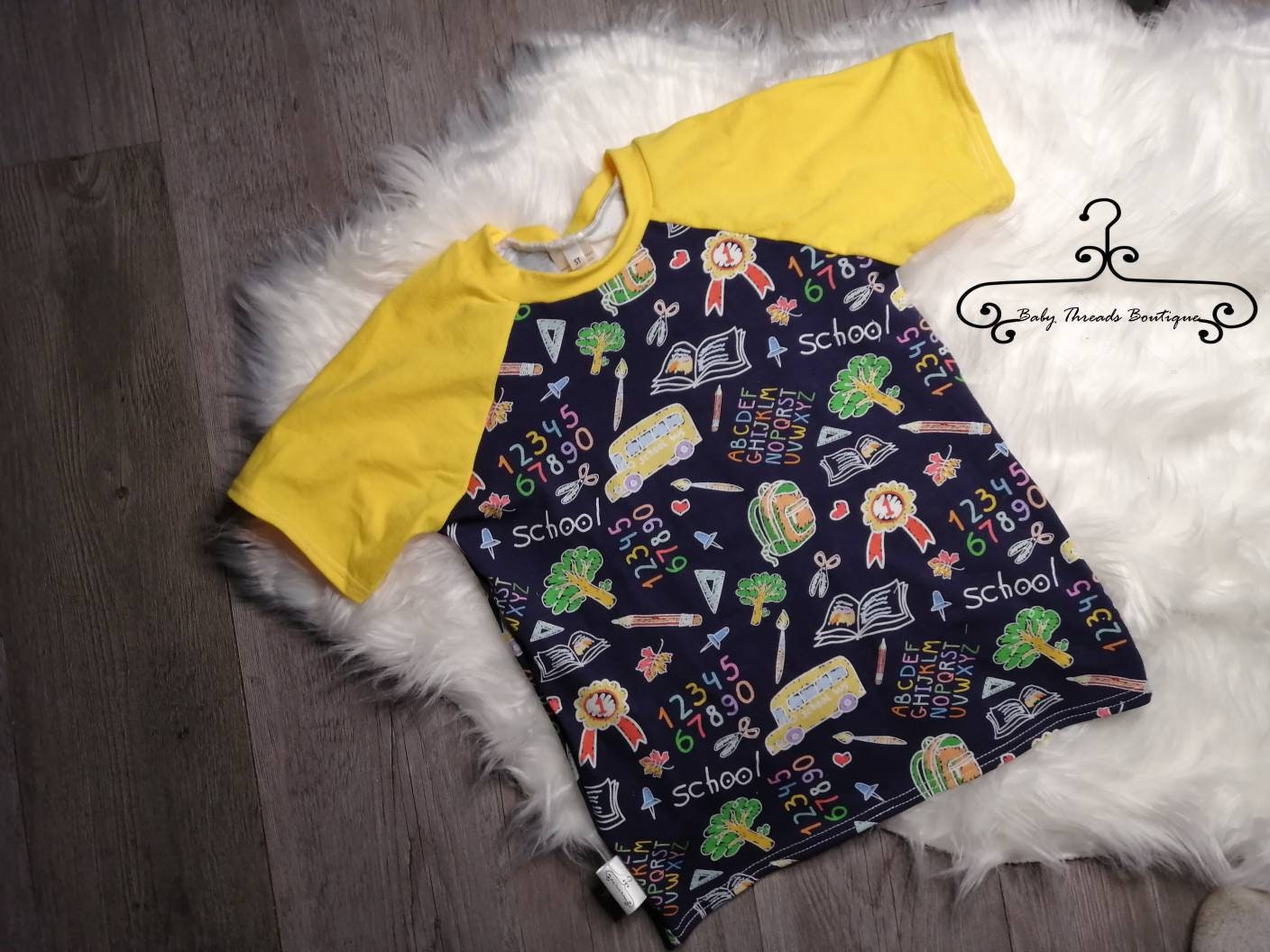 5T Back to School Raglan Tee Shirt | Etsy