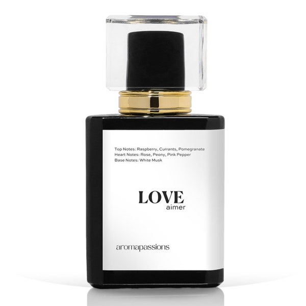 LOVE | Inspired by D ABSOLUTELY BLOOMING Perfume for Women | Extrait De Parfum | Lemon Patchouli Pomegranate Peony Pink Pepper Essential Oil