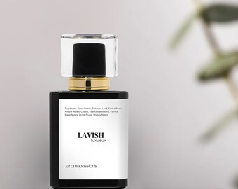 LAVISH | Inspired by TOBACCO VANILLE Perfume for Men and Women | Tobacco Nutmeg Patchouli Ginger Vanilla Tonka Bean Essential Oils
