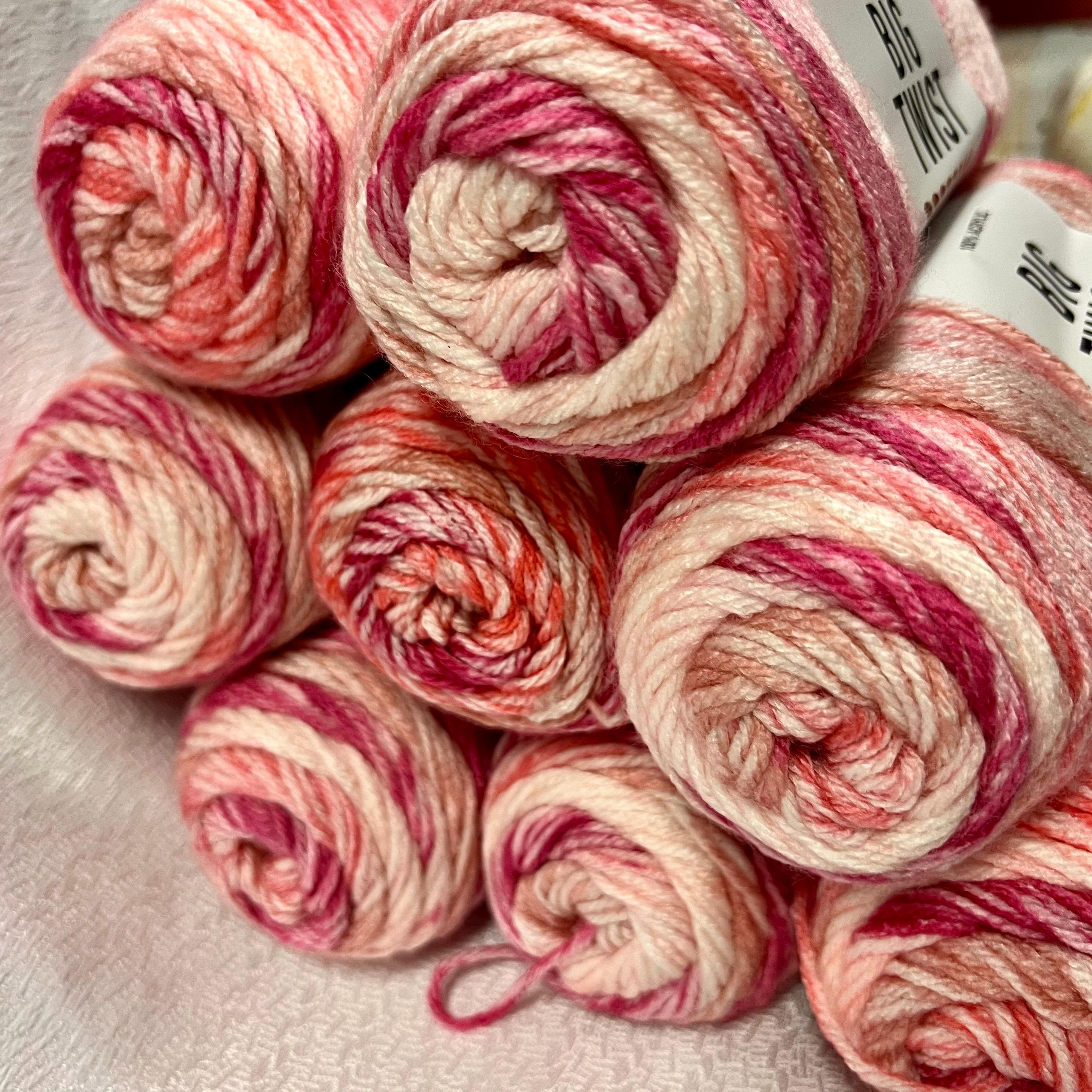 DISCONTINUED Pink Ombré Big Twist Joann's Yarn Discontinued