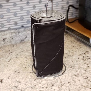 Toalhas de papel reutilizáveis // Toalhas pretas sem papel // Toalhas de papel ecológicas com botões de pressão ou sem botões de pressão // Rolo de papel toalha de pano