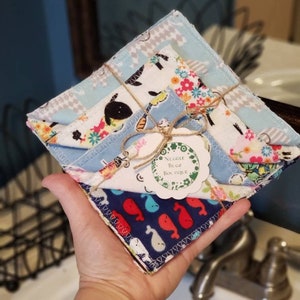 Reusable Cotton Flannel Baby Wipes - Set of 12