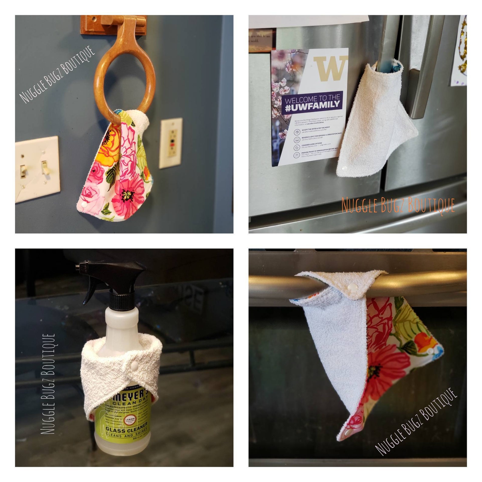 Reusable Unpaper Towels With Snaps White Kitchen Towels Snap Etsy