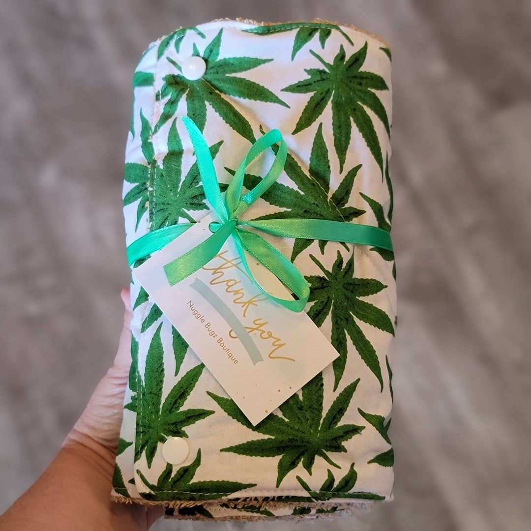 Reusable Paper Towels // Pot Leaf Weed Marijuana // Paperless Etsy