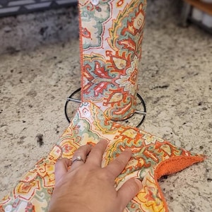 Mandala Coral Reusable UnPaper Towels: Eco-Friendly Kitchen Roll