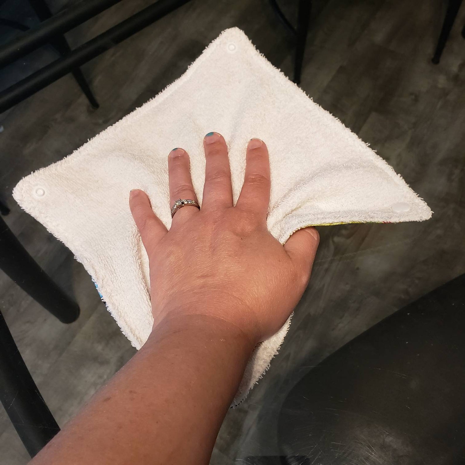 All White Reusable Unpaper Towels Kitchen Towels With Snaps Etsy