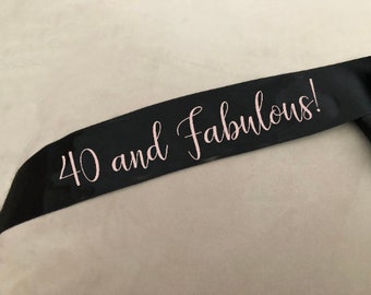 Birthday Satin Sash (Birthday, Prom, Graduation, Special Event, Homecoming, and more!)