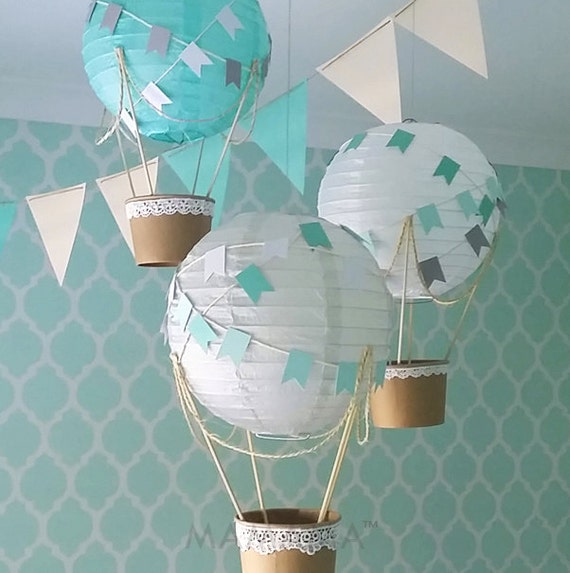 Hot Air Balloon Decorations Hot Air Balloon Nursery Hot Air Etsy