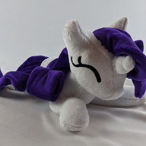 Rarity MLP Inspired Floppy Plushie