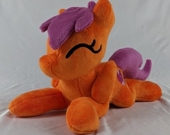 Scootaloo MLP Inspired Floppy Plushie