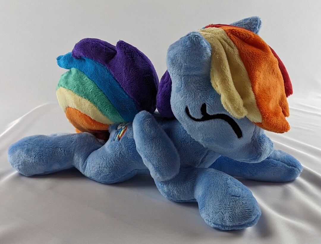 Rainbow Dash MLP Inspired Floppy Plushie Etsy Canada