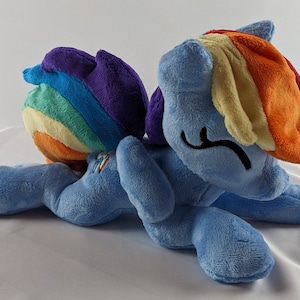 Rainbow Dash MLP Inspired Floppy Plushie