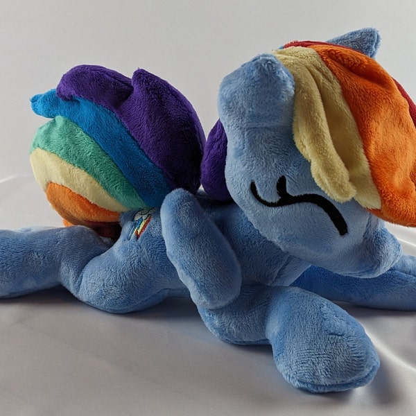 Rainbow Dash MLP Inspired Floppy Plushie