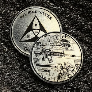 Militia Mint 1 Troy Oz .999 Silver Custom Coin - PAMAX Tactical