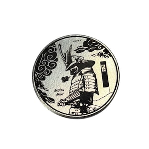 Militia Mint 1 Troy Oz Silver .999 Custom Coin - Samurai