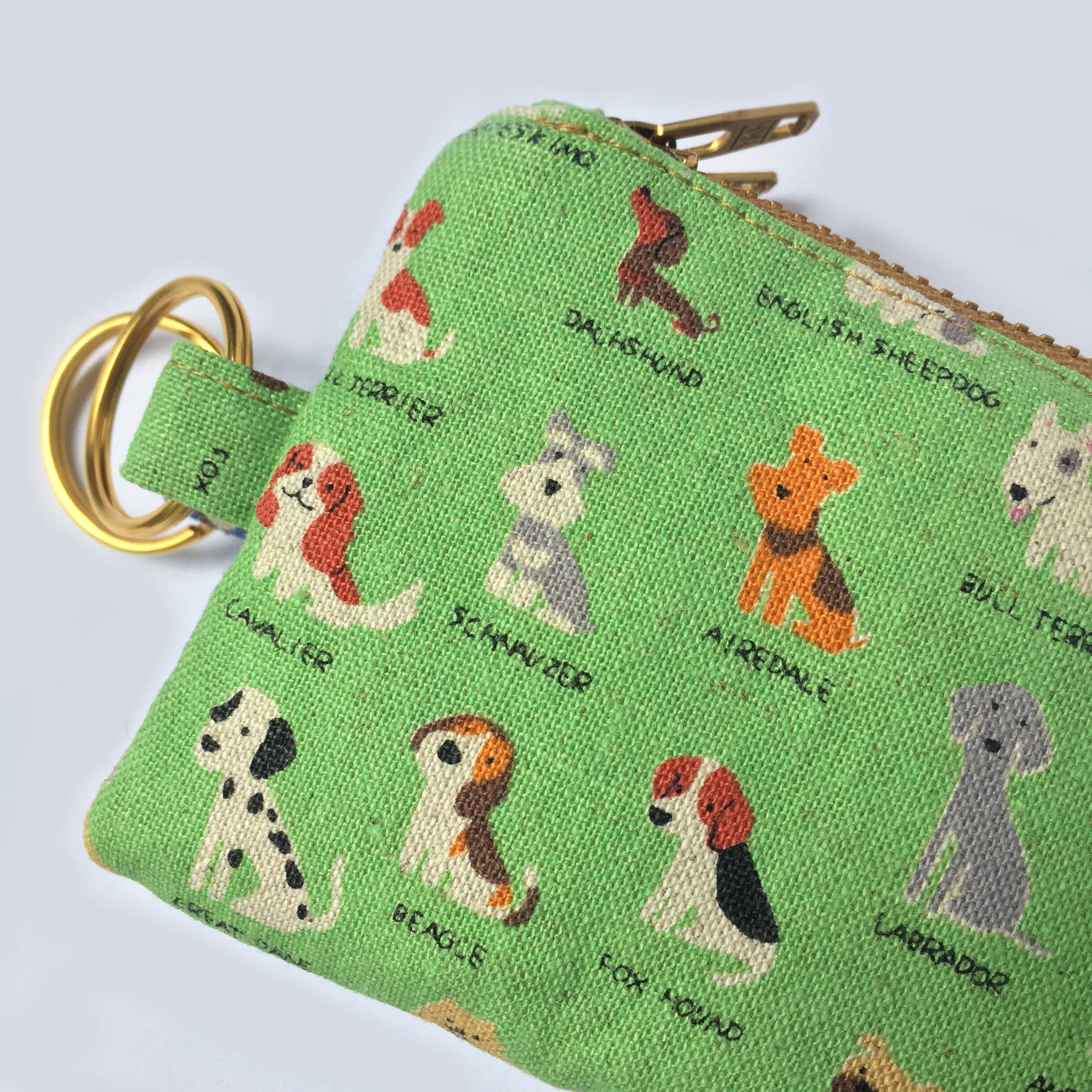 Womens Wallet Lanyard Puppy Key Chain Female Creative Cute Dog Key