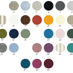 Linen Lightweight Quilt, Stonewashed Finish, Custom Two-Tone Colors, Big Wave Quilting Design, Handmade image 10