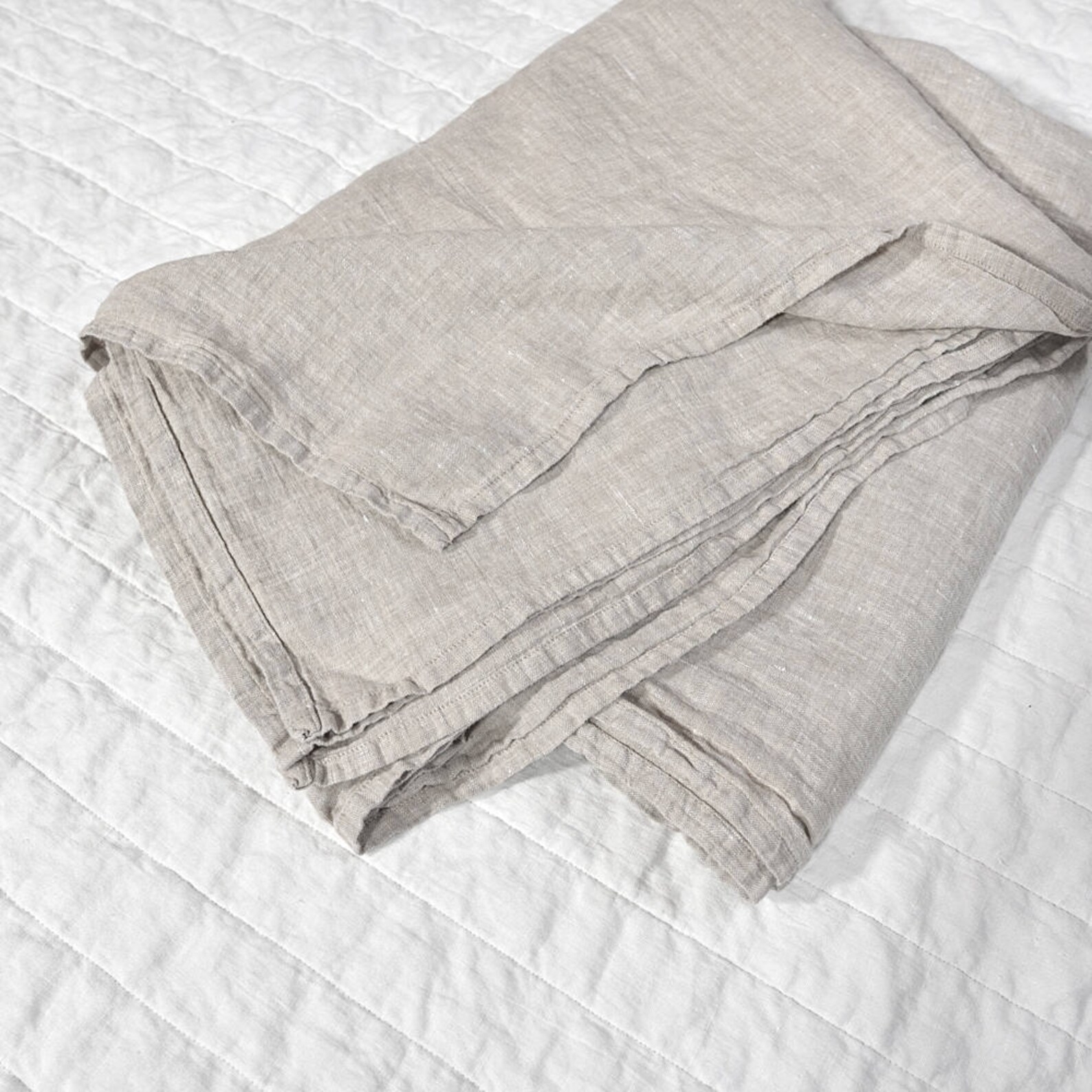 Linen Flat Sheet Stonewashed Softness Luxury Linen Top Flat Etsy