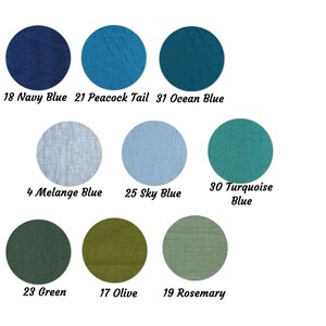 Linen Lightweight Quilt, Stonewashed Finish, Custom Two-Tone Colors, Big Wave Quilting Design, Handmade image 9