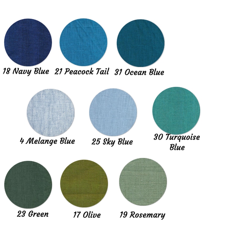Linen Lightweight Quilt, Stonewashed Finish, Custom Two-Tone Colors, Big Wave Quilting Design, Handmade image 9