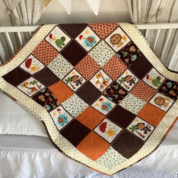 Patchwork Baby Quilt Personalized Kid s Blanket Toddler Play Mat Quilted Child s Blanket Baby Shower Gift Modern Patchwork Girl Quilt Etsy Canada