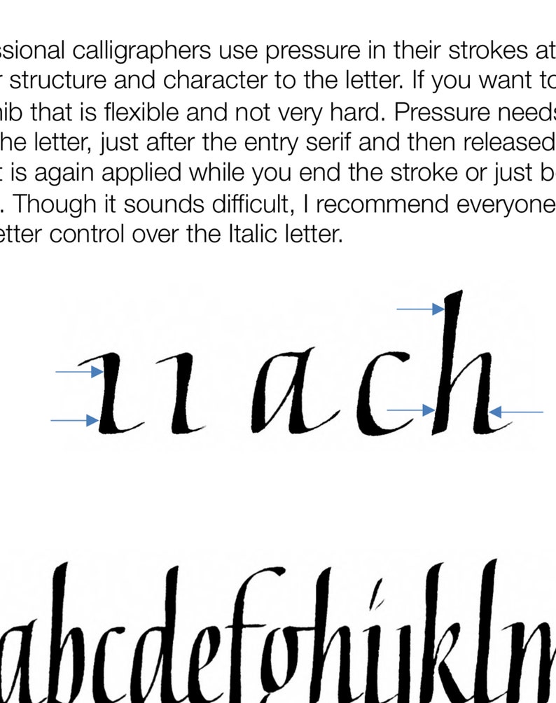 Italic Calligraphy Learning Guide image 5