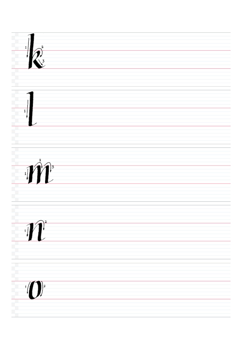 Italic Calligraphy Learning Guide image 6