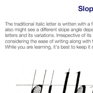 Italic Calligraphy Learning Guide image 2