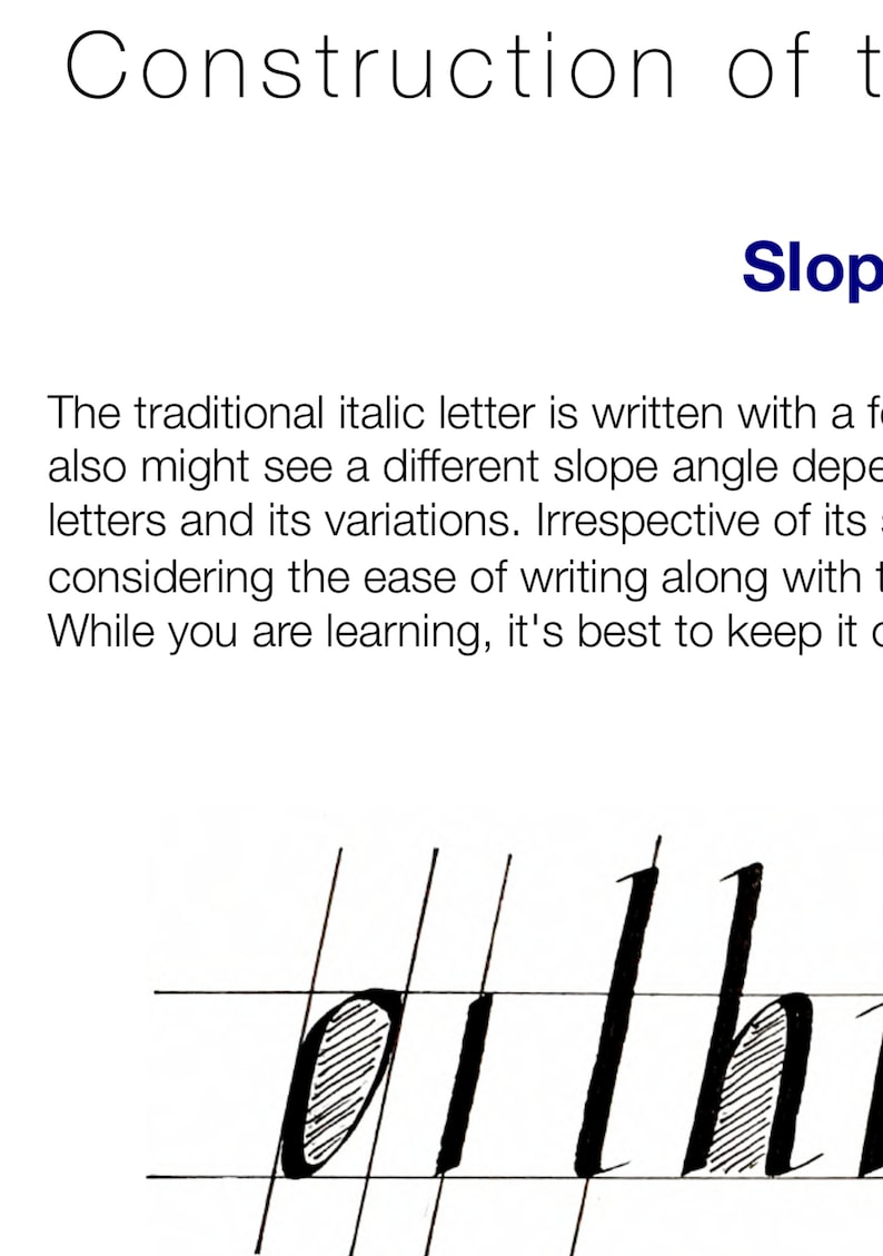 Italic Calligraphy Learning Guide image 2