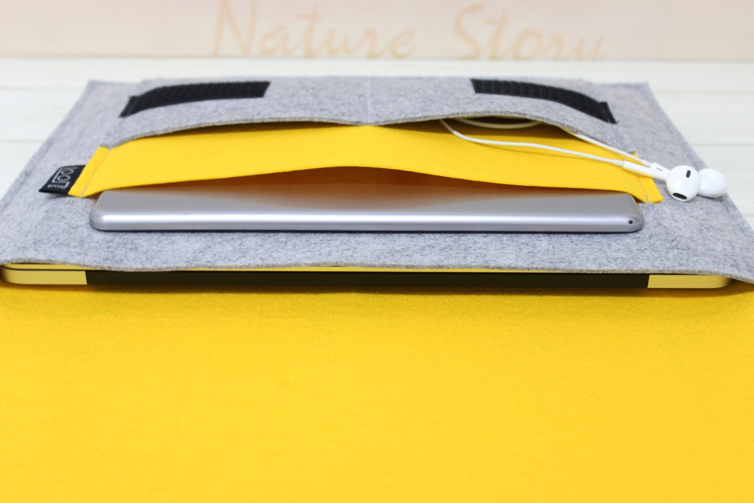 Felt laptop sleeve gray Macbook Air case laptop sleeve 13 Etsy