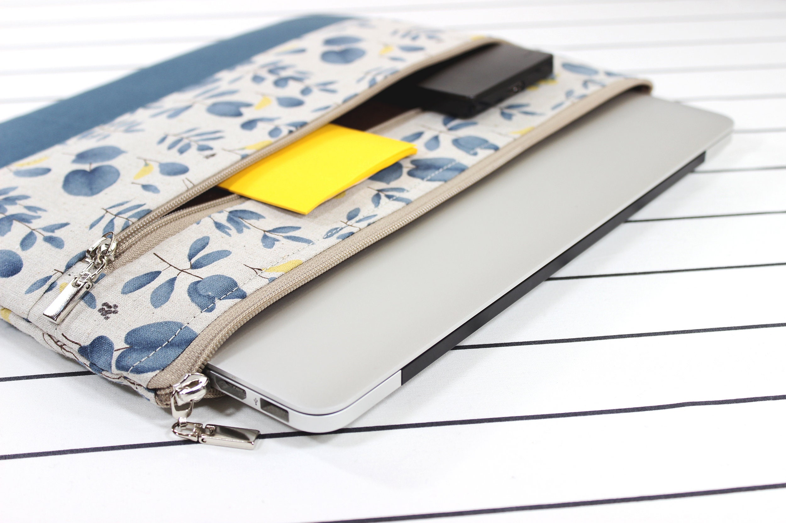 12 inch laptop case Macbook Air case blue laptop sleeve Etsy