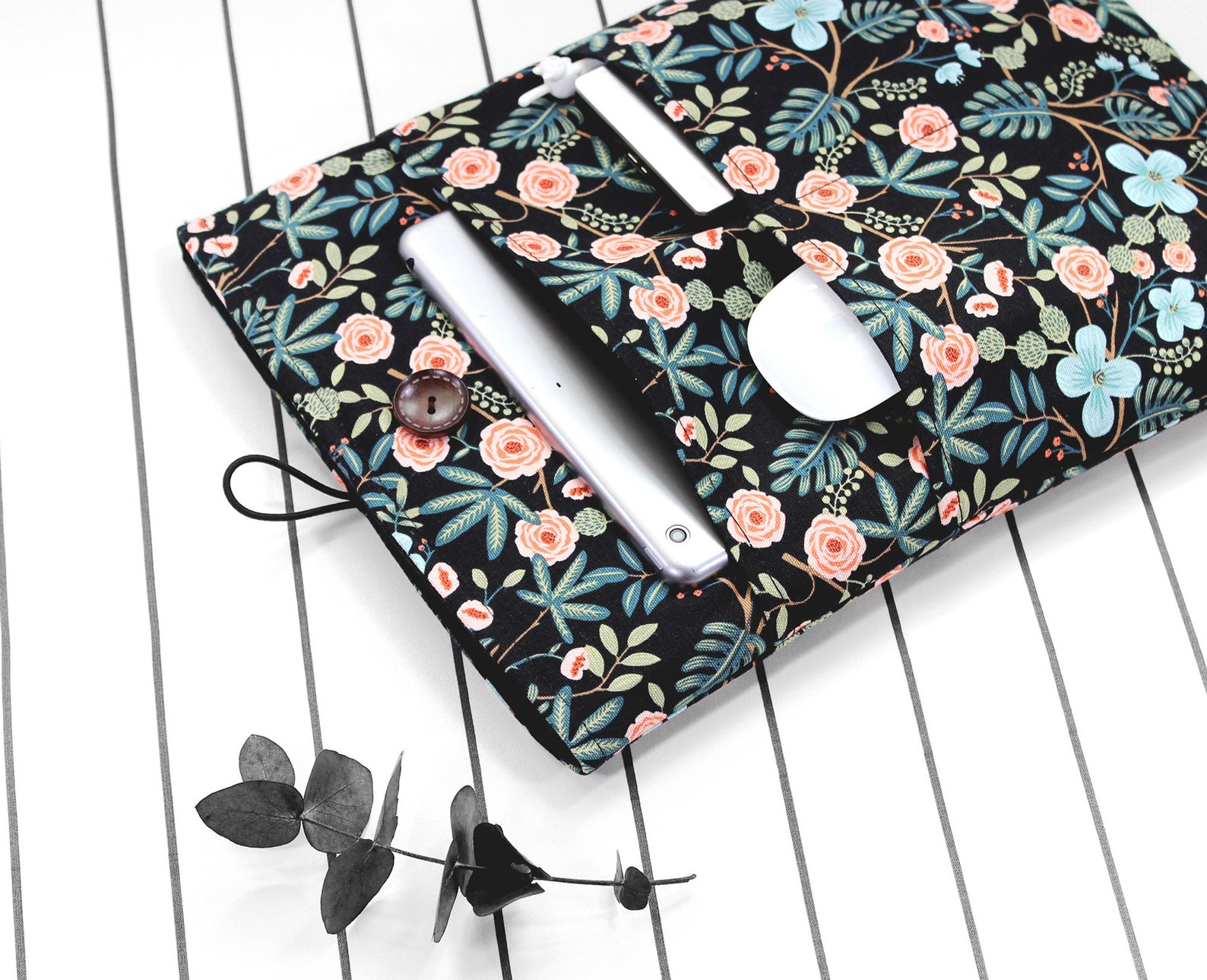 Tablet Sleeve Floral Print Tablet Case Ebook Case Ereader Etsy