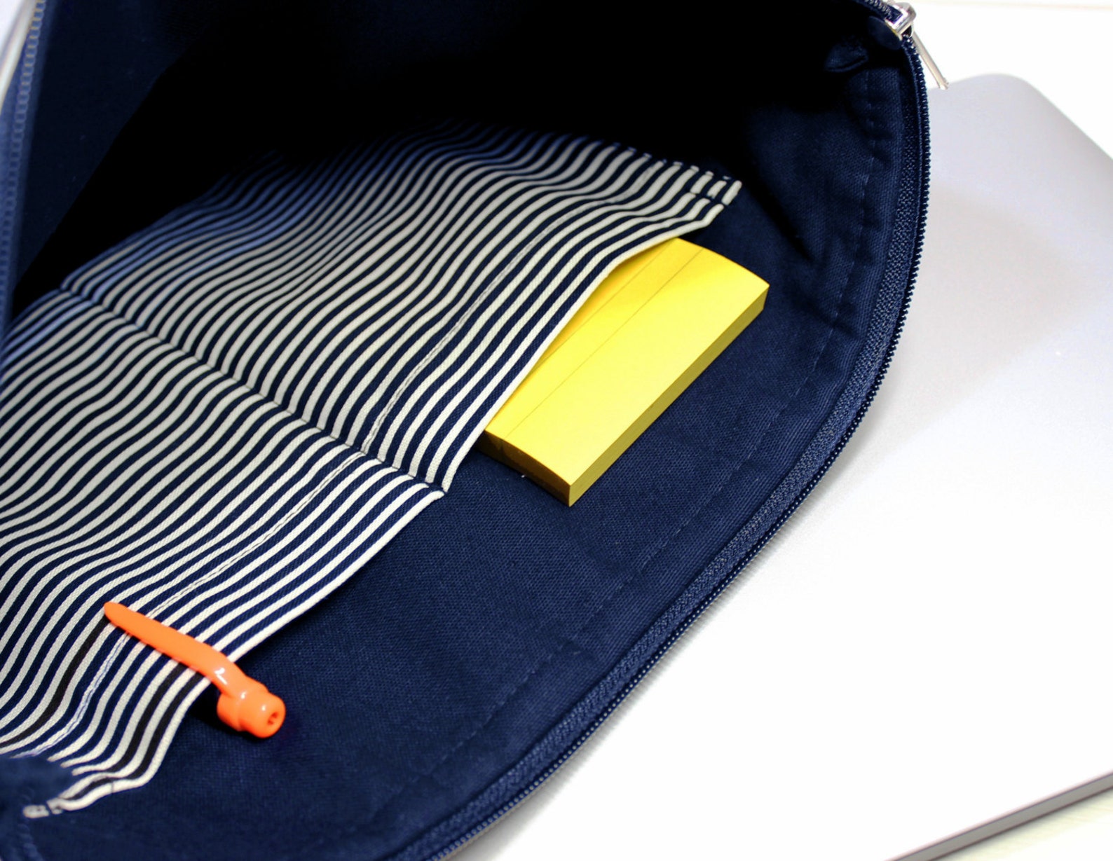 Macbook Air Sleeve 12 Inch Laptop Case Blue Stripe Sleeve Etsy