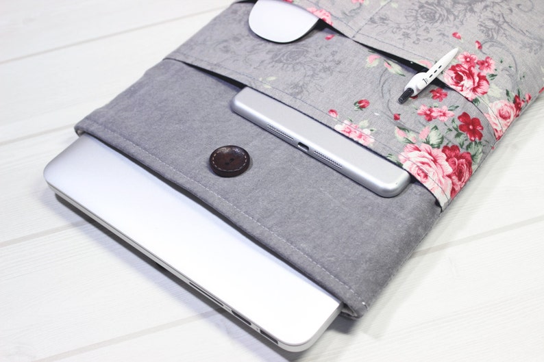 Floral Macbook Sleeve 13 Inch Laptop Case Macbook Pro 14 Etsy