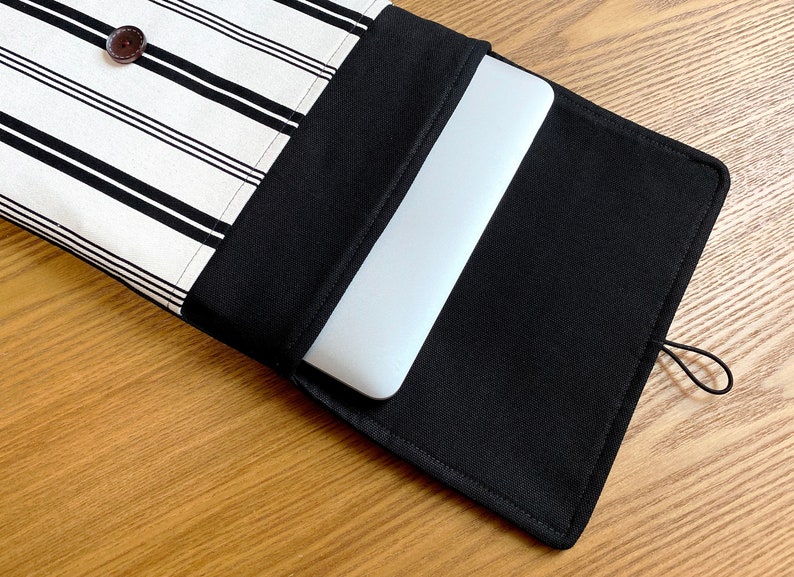 Laptop Sleeve Laptop Case Black White 12 Inch Macbook Etsy