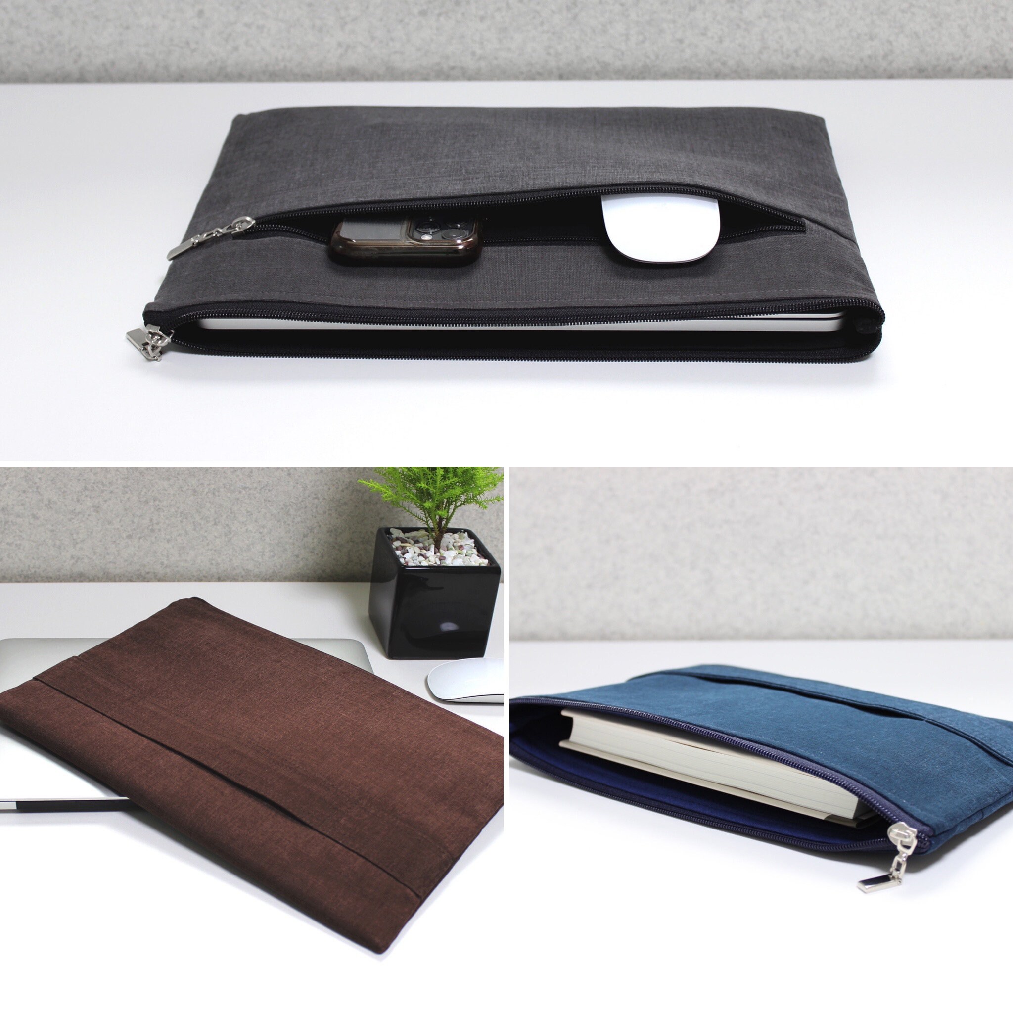 Macbook Pro Sleeve 15 Inch Zippered Laptop Case Blue 16 - Etsy Australia