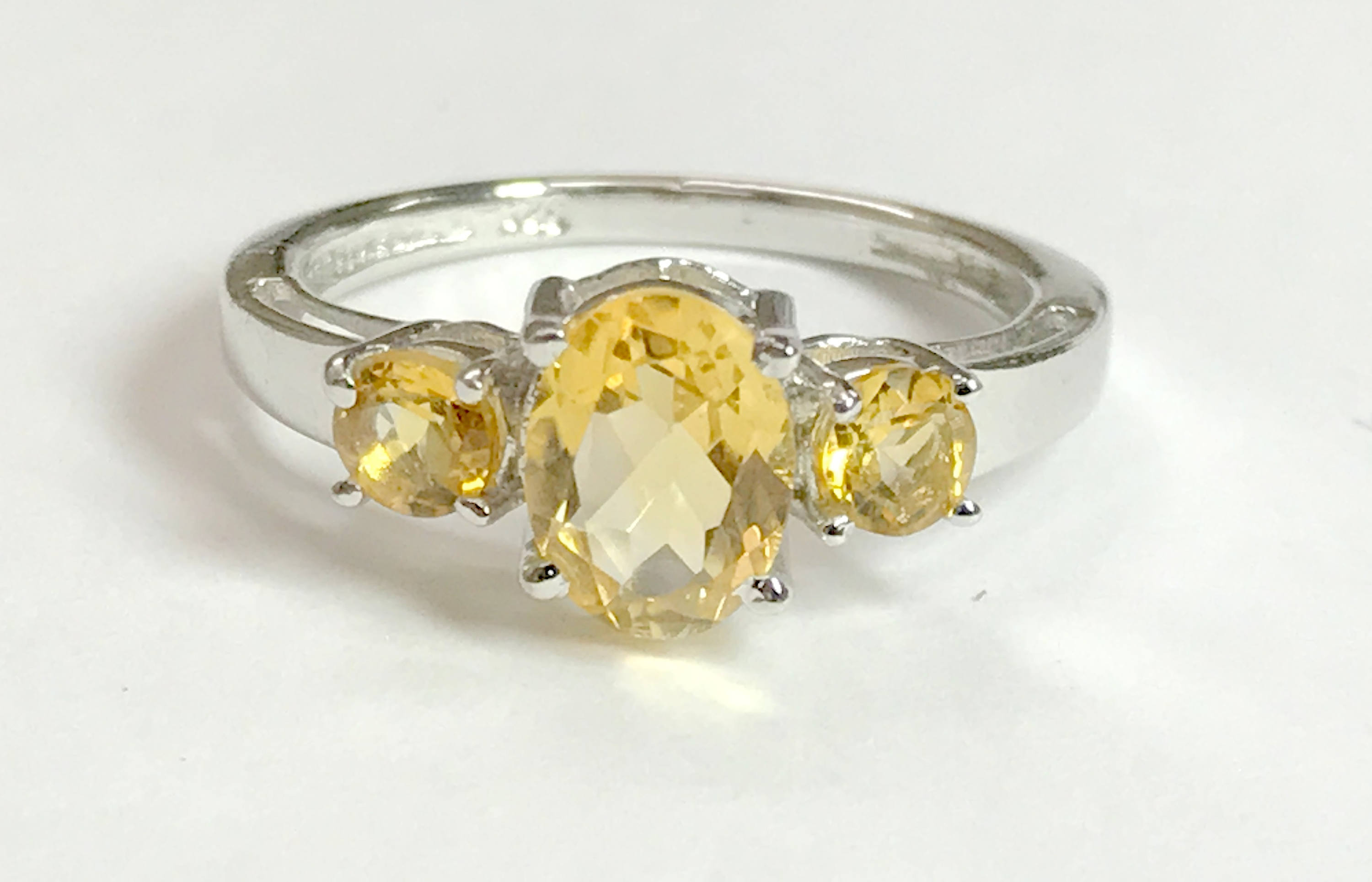 NATURAL YELLO TOPAZ Ring Citrine November Birthstone yellow Etsy