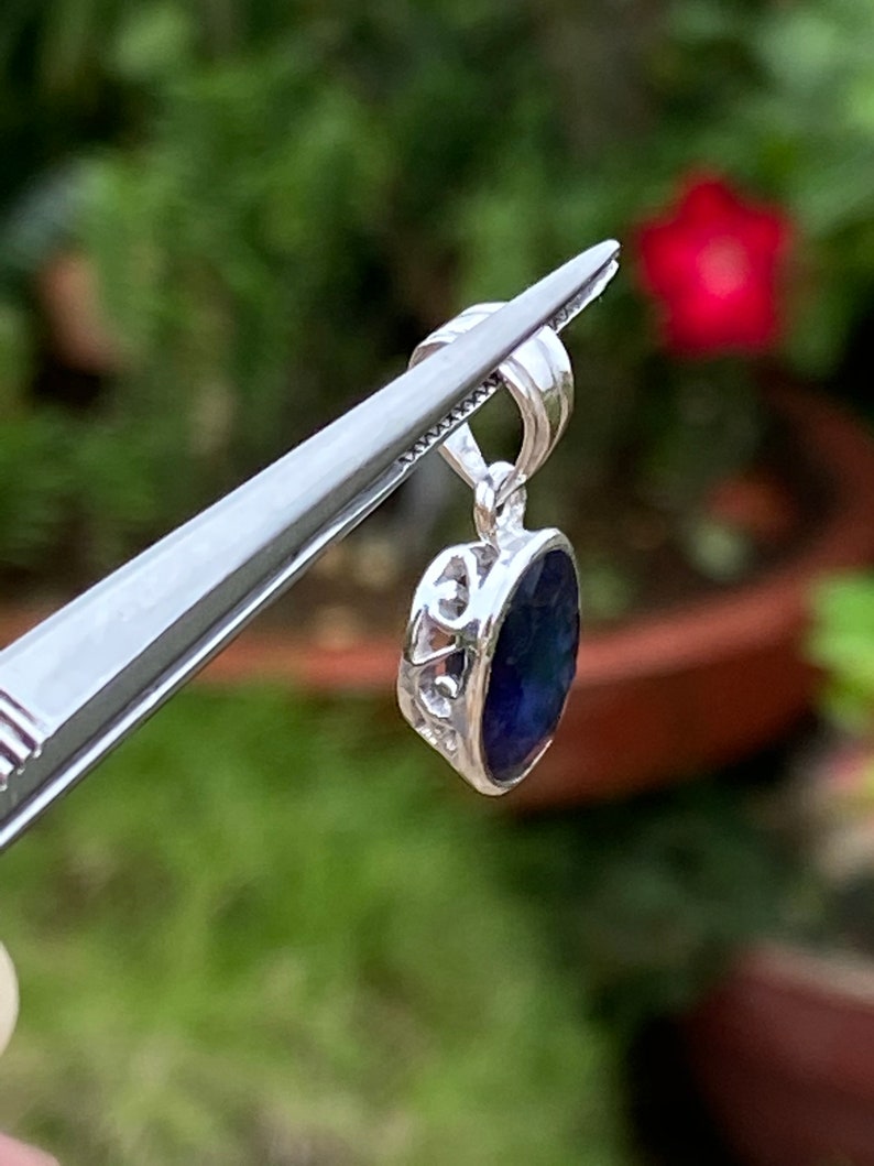 Sterling Silver Handmade Jewelry Pendant Women Jewelry Iolite jewelry Women Pendant Iolite Pendant Gift Her