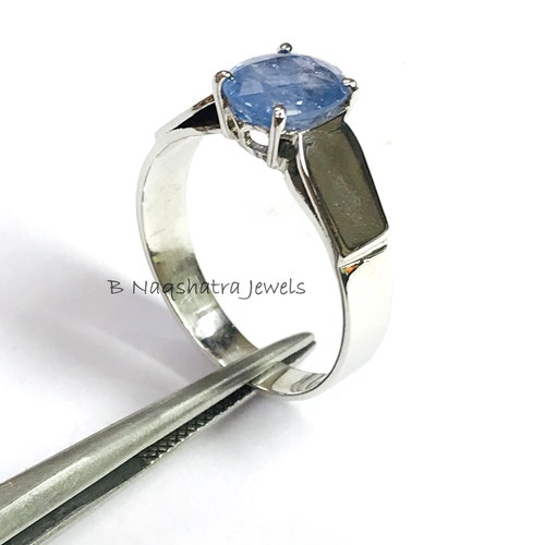 Christmas Sale- BLUE SAPPHIRE MEN shops ring - Sterling silver ,Blue September Birthstone ,Unisex Ring ,Fine Jewelry , Gift For Him