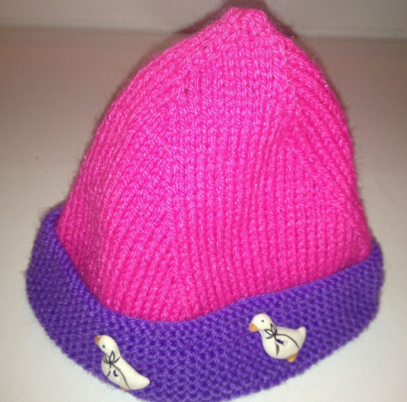 Soft wool hat for baby boy or girl