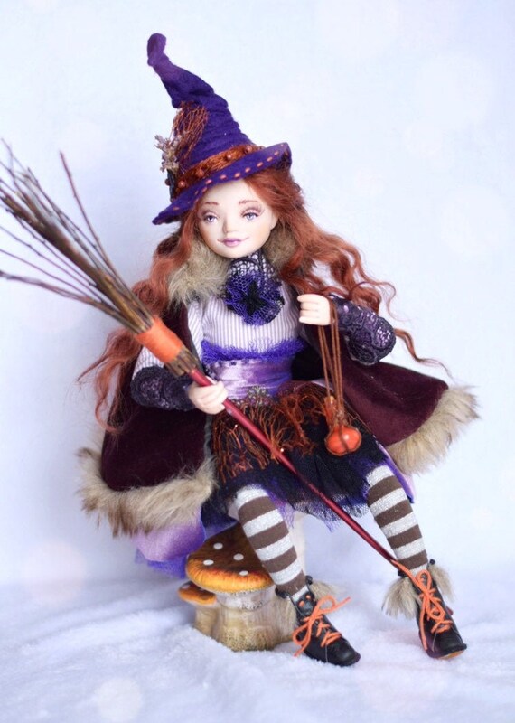 collectible halloween witch dolls