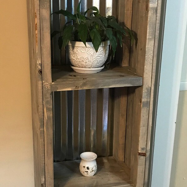 Rustic Bookcase Etsy