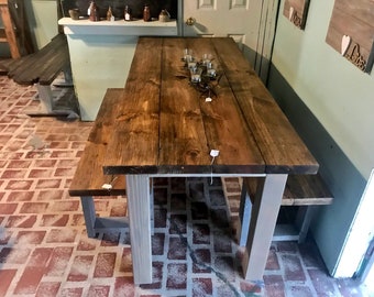 rustic dining table etsy