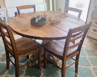 unfinished amazon 36 inch round wood pedestal table Round Dining Table Pedestal Base Farmhouse Round Wooden